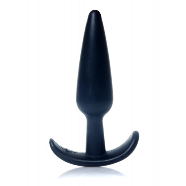 Boss Series Smooth Anal T-Plug TPE 12x2,8cm Negro