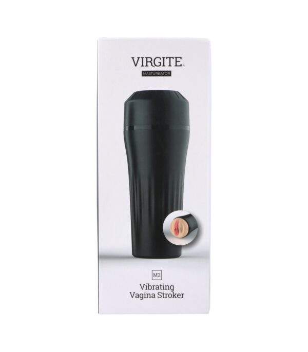 MASTURBADOR M2 VIBRADOR VAGINA USB FLESH VIRGITÉ NEGRO/CARNE     RF:VC34143 - Imagen 7