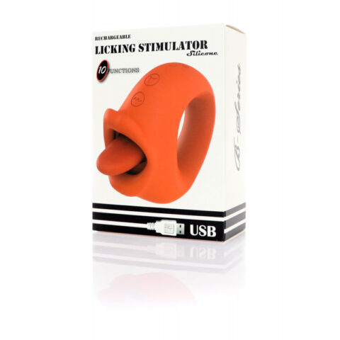 LICKING STIMULA MINI LENGUA VIBRA 10 MODOS   ROJO                            RF:VC66336