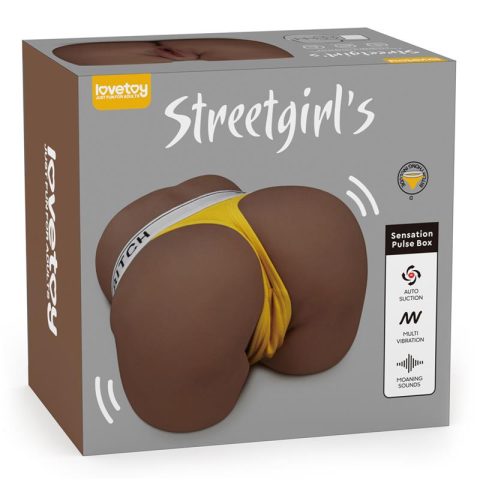 LOVETOY STREETGIRLS SENSATION PULSE CON VIBRACIÓN Y GEMIDOS NEGRA RF:VC34269